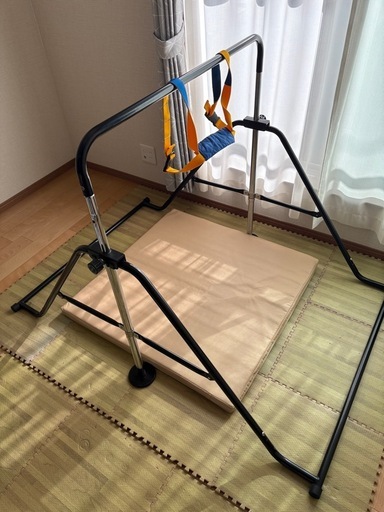 鉄棒 室内用 折りたたみ式 マット2種＆補助ベルト付きセット 逆上がり練習に