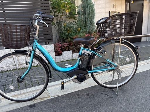 YAMAHA PAS Natura 電動アシスト自転車 水色 (くま) 東大阪の電動