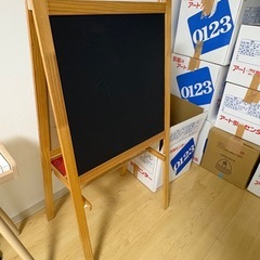 【木製スタンドボード】両面タイプ（ホワイトボード＆黒板）の画像