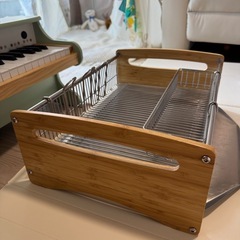 Baum ステンレススチール サイドバンブーディッシュドライラック 乾燥水切りの画像