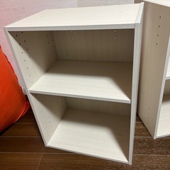 カラーボックス2個の画像