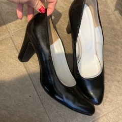 エナメル　ブラック　24.5 日本製 の画像