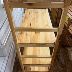 ジャングルジャングル貝塚店　シェルフ　IKEA 4段 棚　収納棚　ディスプレイ　木目　中古　リユース　貝塚市　二色浜の画像