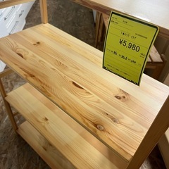 ジャングルジャングル貝塚店　シェルフ　IKEA 4段 棚　収納棚　ディスプレイ　木目　中古　リユース　貝塚市　二色浜の画像