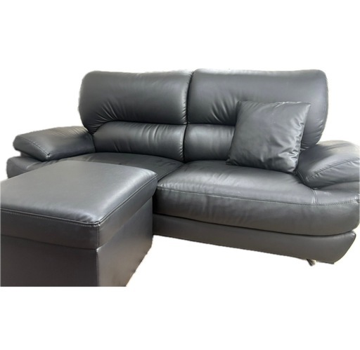 ブラックカウチソファ