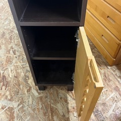 ジャングルジャングル貝塚店　電話台　キャビネット　収納棚　木目　中古　リユース　貝塚市　二色浜の画像