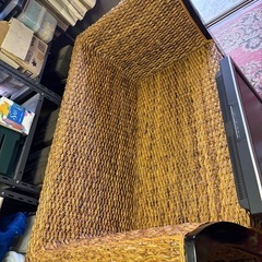 ラタン調　クッション　藤製イス　千葉県　手渡し　バリ風　レトロなスタイルのソファーチェア、バルコニーカジュアルバックシート、テラス、リビングルームネットレッド、シングルチェアカジュアルバックシート、クブ・ダイニングチェア/ラタン/天然/シャビーシック/リゾート/西海岸インテリア/手作り/ダイニング/椅子/チェア  テイスト···アジアン  主な素材···籐・ラタン　籐チェア　　　　　　の画像