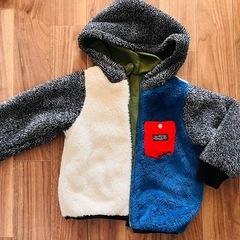 fokids 110cm アウター　ボア　リバーシブル　の画像