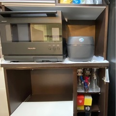 【美品、引き取り希望あり】食器棚、キッチンボード、キッチン収納の画像