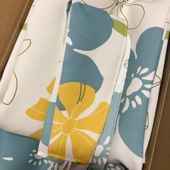 ニトリ花柄カーテン4枚の画像