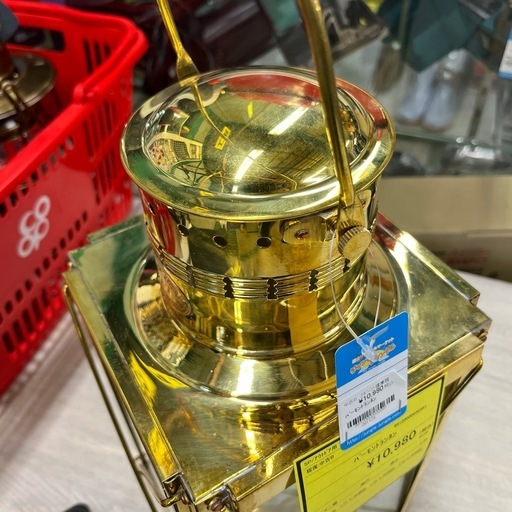ジャングルジャングル貝塚店　バーモントランタン　船舶灯　ランタン　キャンプ　アウトドア　ゴールド　ナイトキャンプ　キャンプ　中古　リユ
