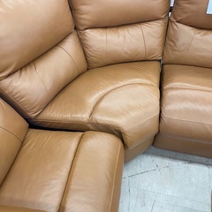 ◇ドリーム尼崎1号館◇【ジモティー割引対象商品】マナベインテリアハーツ ジョージア 手動リクライニングコーナーソファの画像