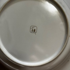 食器　プレート5枚セット（花柄、金線、白）の画像