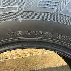 ジムニー シエラ JB74 純正タイヤ 4本 ブリヂストン195/80R15の画像