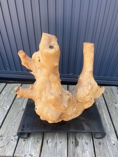 木の置物約30cm 台座付き引取限定 (千魚万来) 弥彦のインテリア雑貨 木の置物約30cm 台座付き引取限定 (千魚万来) 弥彦のインテリア雑貨