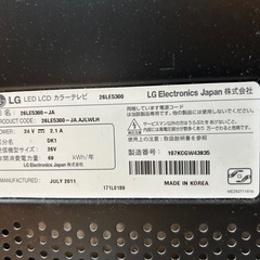 ジャンク品 LG 液晶テレビの画像
