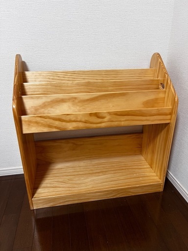 完成品 現役ママが考えた 絵本ラック 幅70 3段 ディスプレイ 絵本棚 天然木 キッズ スリム 本棚 絵本 ラック おもちゃ 収納 子供用  ブックラック ブックシェルフ おもちゃ 収納ラック