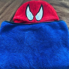 USJスパイダーマン　フード付きポンチョの画像