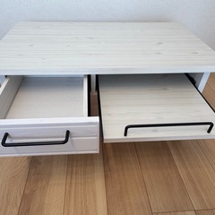 引き出し付きローテーブルの画像