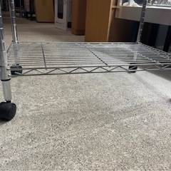 ルミナス　Luminous ES　3段　キャスター付　スチールラック　メタルラック　便利　棚　収納　W590×D340×H940　ポール径19㎜　中古　④の画像