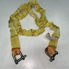 エーモン　けん引ロープ　伸縮　4726　安全張力1t　最大張力2t　最大3.4m　牽引　車　小型乗用　中古　④の画像