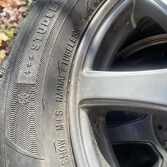 中古スタッドレスタイヤ、155/65R13, ホイールつきの画像