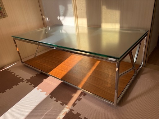 ガラス　ローテーブル