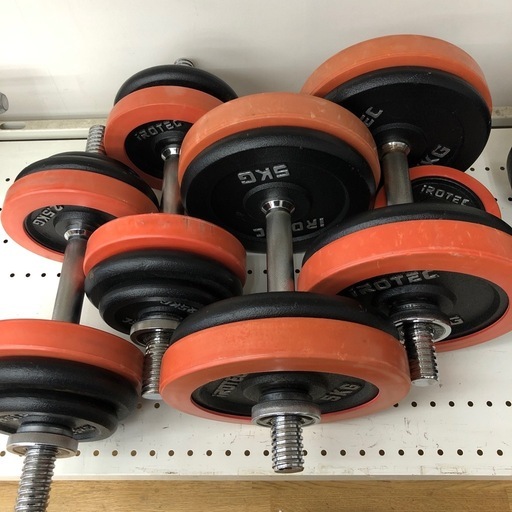 【ドリーム川西店御来店限定】 ☆ジモティー見たよ♪割引☆アイロテック　ダンベルセット　クリーニング済み【2125560000021044】