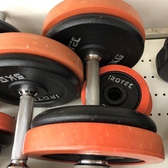 【ドリーム川西店御来店限定】 ☆ジモティー見たよ♪割引☆アイロテック　ダンベルセット　クリーニング済み【2125560000021044】の画像