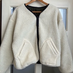 12/12まで ボアジャケット  niko and‥  L 
 ニコアンド　の画像