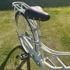 26インチ　自転車　白　の画像