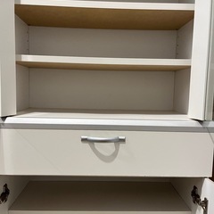 スリム　　食器棚　白の画像