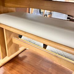 😍ナフコ😍TWO ONE STYLE😍拡張式ダイニング4点セット😍回転チェア😍ベンチ😍No.1689😍の画像