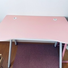 【12/20まで】ゲーミングデスク ピンクの画像