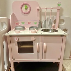 ままごとキッチン　おままごと　おもちゃ　木製キッチンの画像