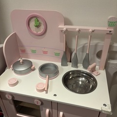 ままごとキッチン　おままごと　おもちゃ　木製キッチンの画像