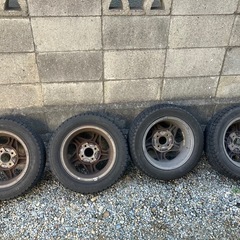 スバルヴィヴィオA型ホイールとスタッドレスの画像