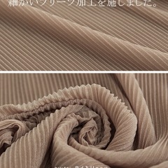 プリーツ インナー シアー　ラメ　ハイネック　長袖 の画像