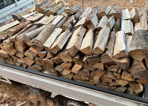 白老町産　薪　割薪　乾燥薪　約30cm　広葉樹ミックス1立米 薪ストーブ　北海道　苫小牧市 2025年度③