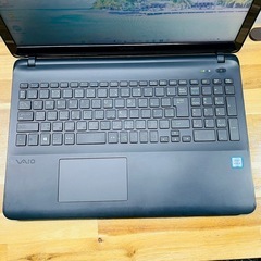 【おすすめ 早い者勝ち】VAIO ノートパソコン カメラ Windows11 SSD SONY ブラック Core i5 メモリ8GB 15.6型 DVD Bluetooth テンキー     の画像