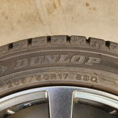 スタッドレスタイヤ★DUNLOP WINTER MAXX WM02★205/50R17 4本★ホイール付の画像