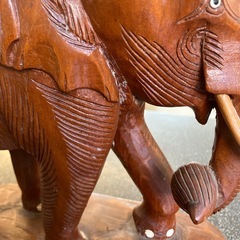 サ2511-519 象の置き物 小 キズ汚れ有りの画像