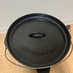 キャプテンスタッグ （CAPTAIN STAG） ダッチオーブン 鉄鋳物 30cm の画像