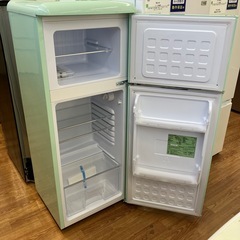 「安心の1年保証付。【IRIS OHYAMA ２ドア冷蔵庫 PRR-122D-LG 2023年製 114L】取りに来れる方限定。」の画像