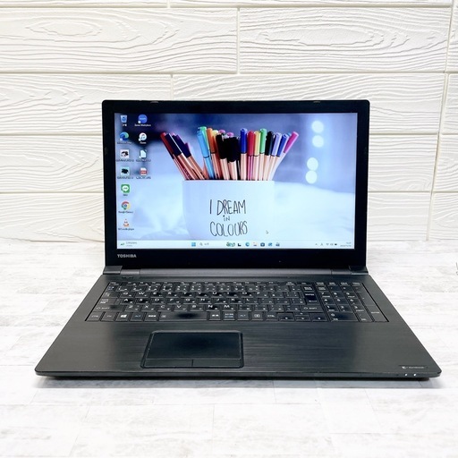 【爆安特価】東芝dynabook 黒★SSD128★8GB★Win11★15.6型★DVD★快適ノートパソコン