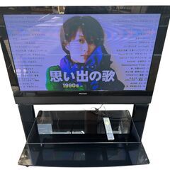 美品 A-1 PIONEER KURO クロ ハイビジョンプラズマテレビ 42V型 2007年製 専用テレビ台付 動作確認済みの画像
