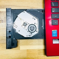 【人気！dynabook レッド 】 8GB SSD256GB / Windows11 ノートパソコン / フルHD Blu-ray カメラ テンキー / 在宅ワークOKの画像