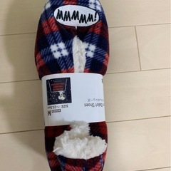 【新品未使用】UNIQLO スヌーピー フリースバレエシューズ　Mサイズの画像
