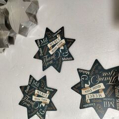 ルピシア　コースター　300枚　新品未開封　星型　世界の言葉で「ありがとう」の画像