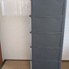 5段収納チェスト（キャスター付き）の画像